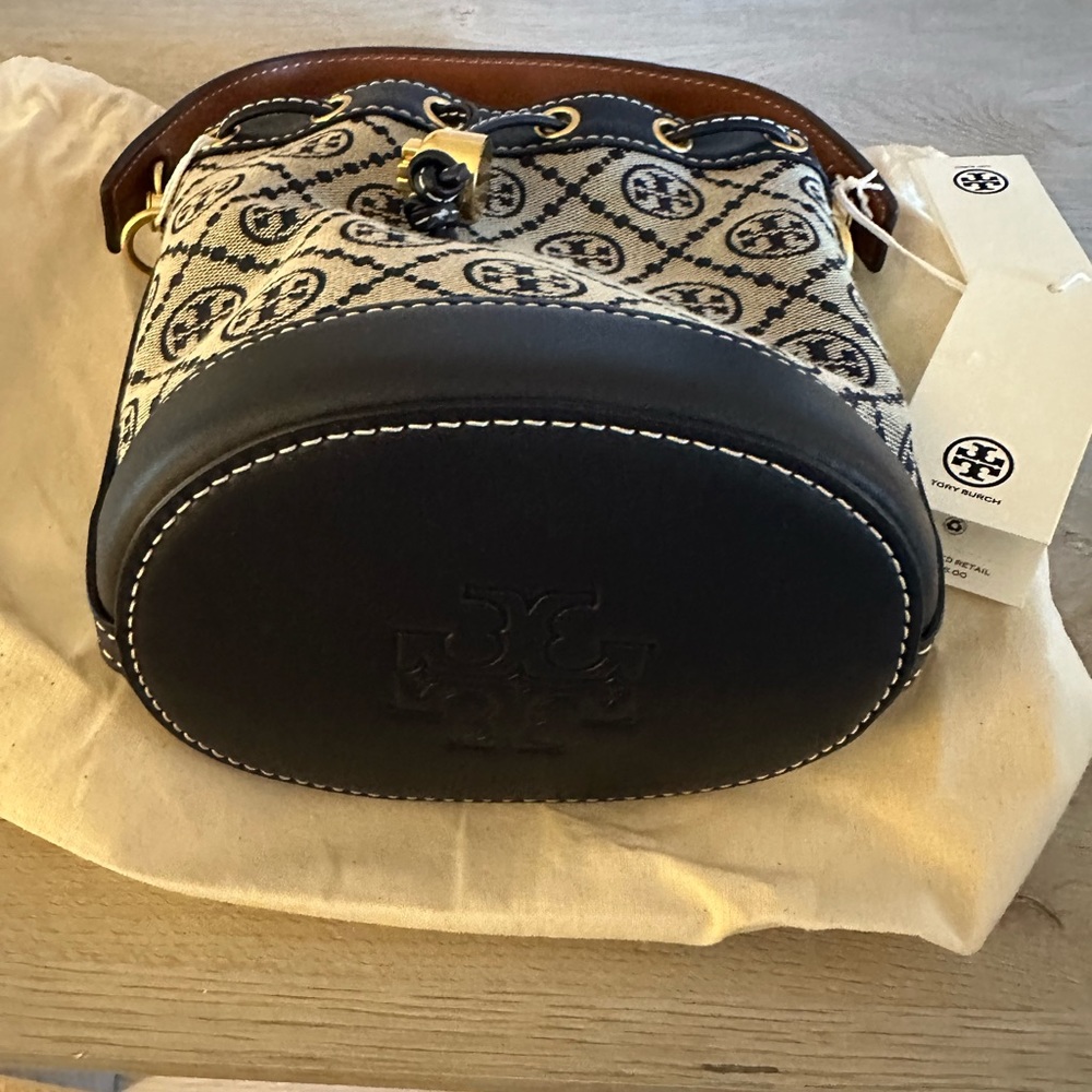 Tory Burch Mini T Bucket Monogram